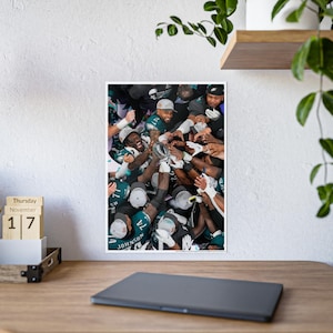 Philadelphia Eagles Super Bowl LIX 59 Champions Overhead Lombardi Trophy Celebration Poster, Multiple Sizes Available SB 59 Champs AJ Brown