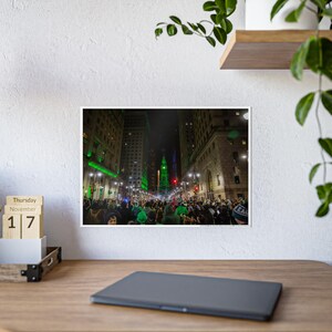 Philadelphia Eagles Super Bowl LIX 59 Champions City Hall Lit Up Green During Post Game Celebration Poster, Multiple Sizes Available Champs