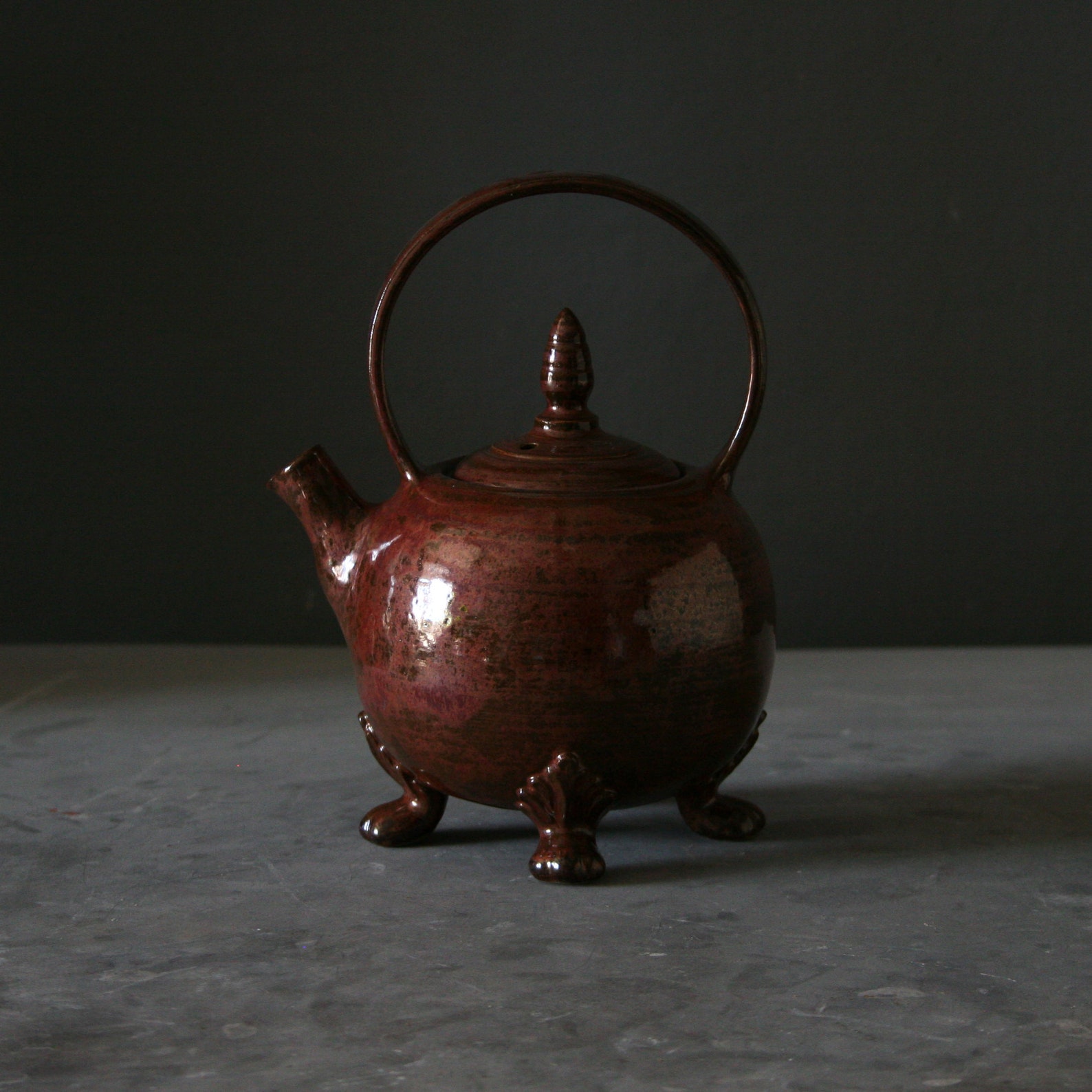 Handmade ceramic teapot Pottery teapot with legs Gift for tea Etsy