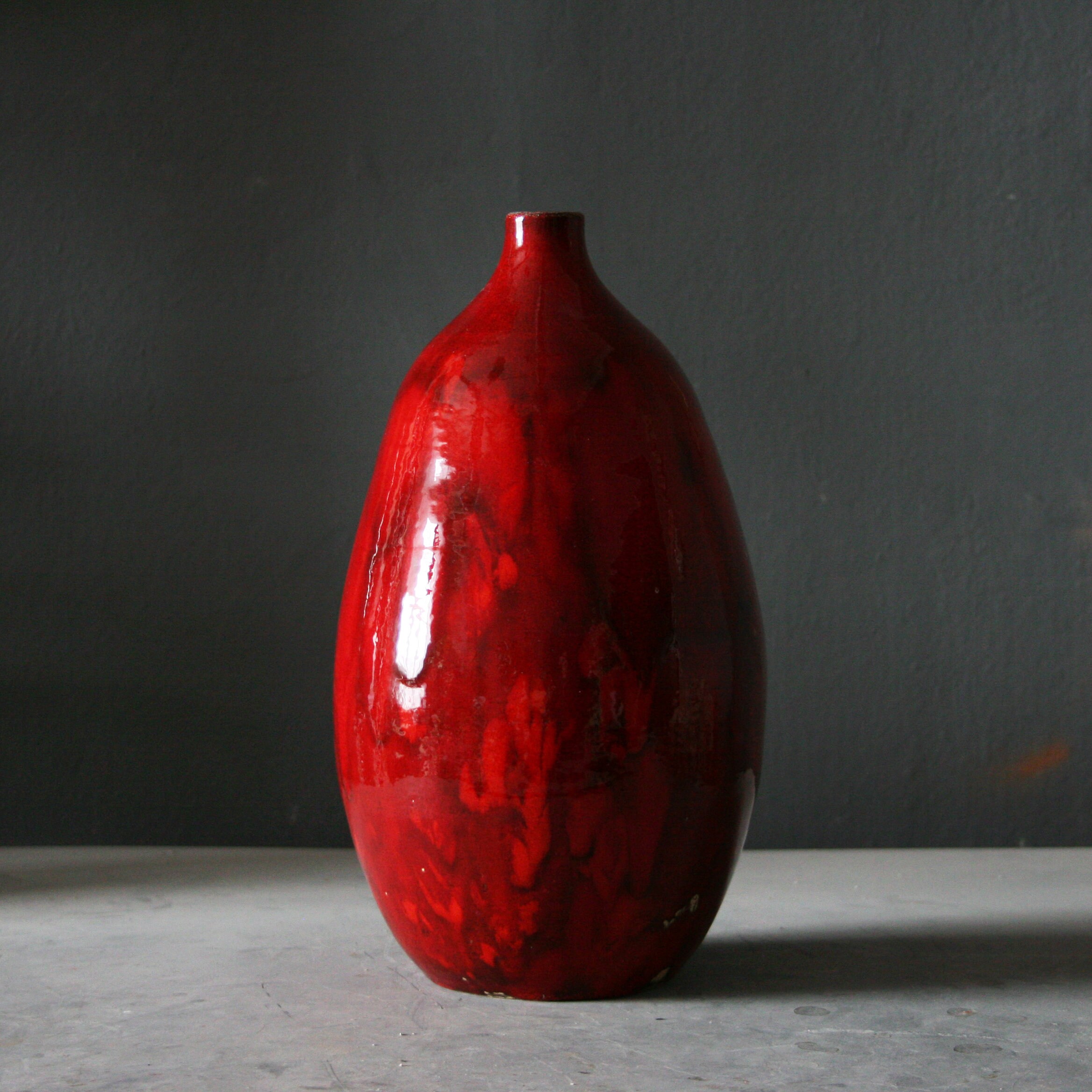 Handmade ceramic vase Red pottery vase Home décor Vases Etsy
