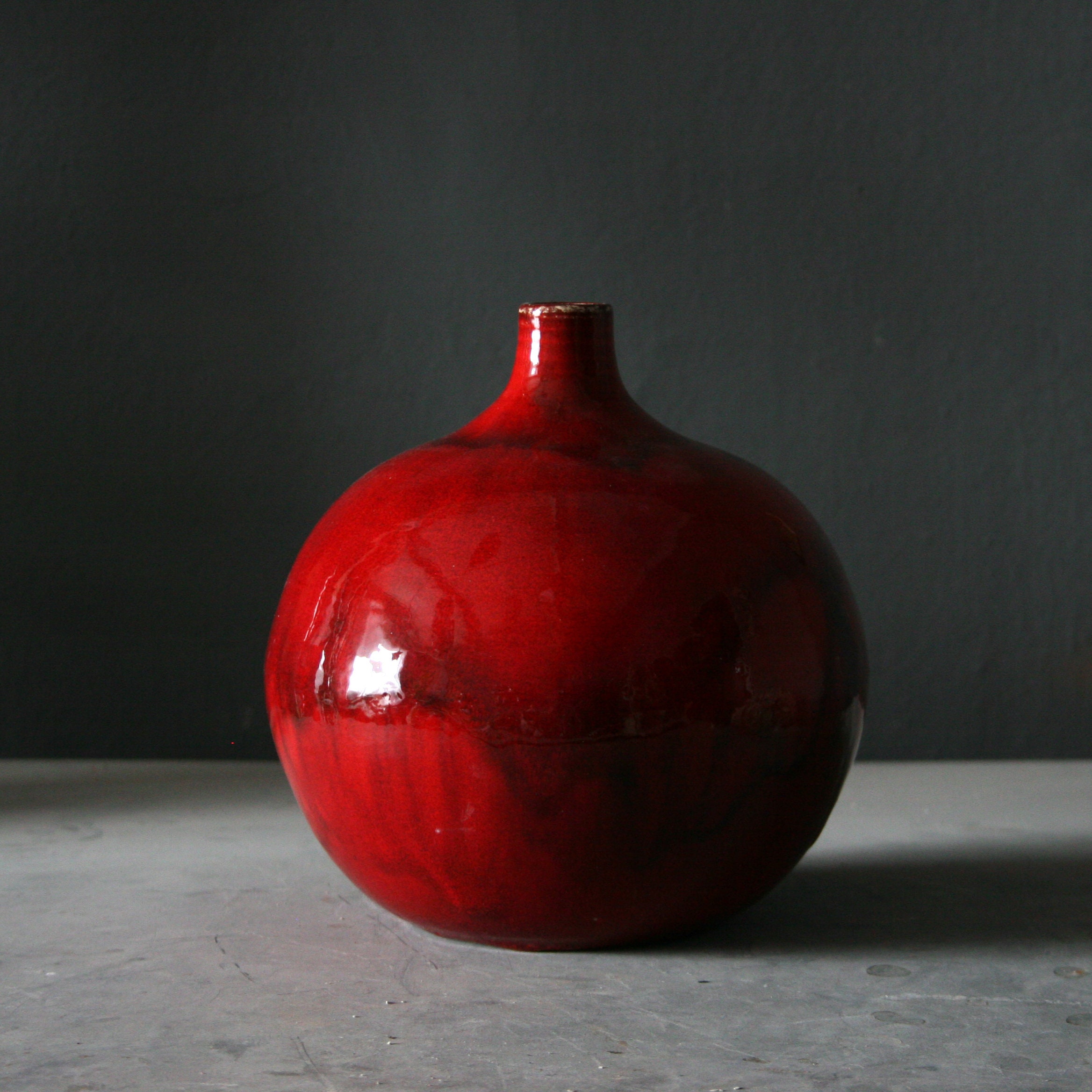 Handmade ceramic vase Red pottery vase Home décor Vases Etsy