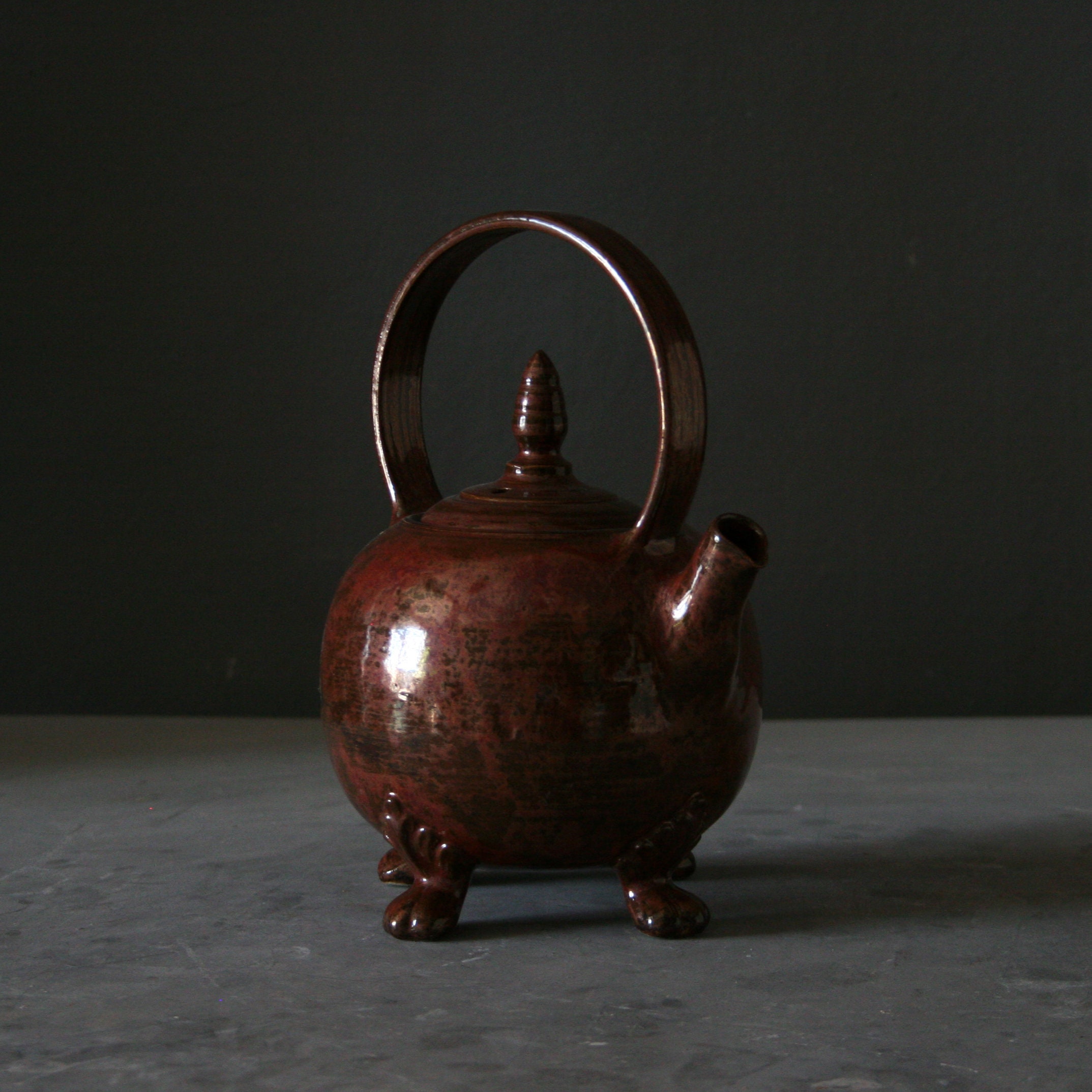 Handmade ceramic teapot Pottery teapot with legs Gift for tea Etsy