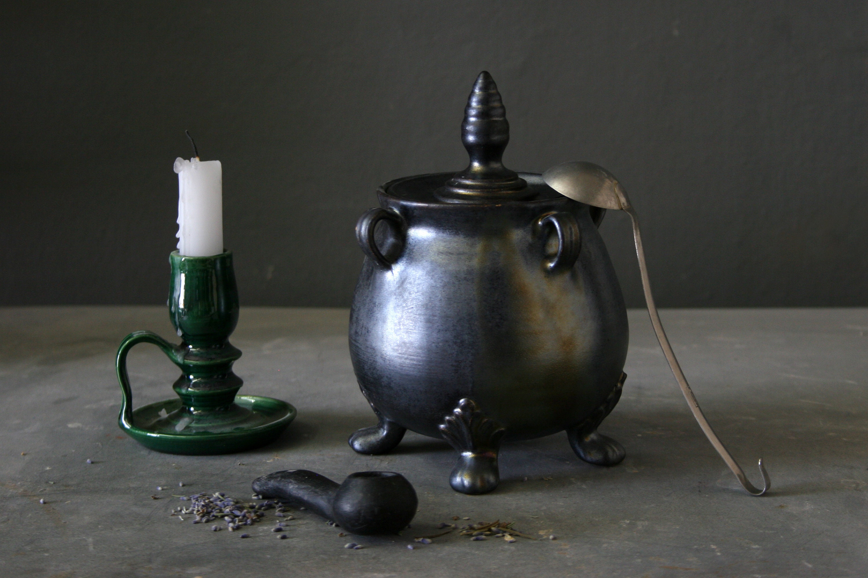 Ceramic pot with lid Pottery witch pot witch legs Witches Etsy