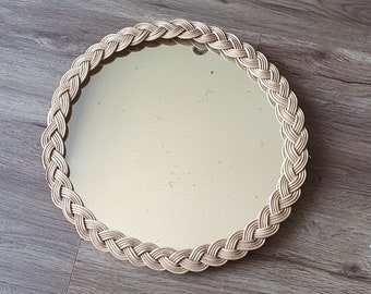 Rattan mirror//sun mirror//round mirror//small mirror//wall mirror//round mirror//rattan//rattan decoration//rattan//vintage mirror//mirror