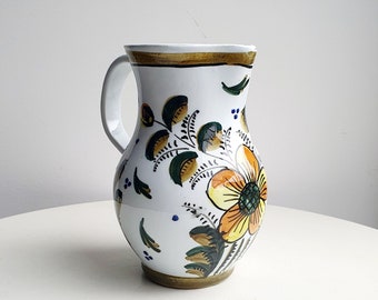 Keramikkrug//Vintage-Krug//Vintage-Karaffe//Steingutkrug//Spanien-Krug//Garlaz//Marnies//Vintage-Krug//Blumenkrug//Topf