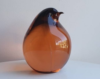 glass penguin//Seguso penguin//Murano penguin//seguso//murano//murano glass//glass statuette//art glassware//curiosity//glass animal//