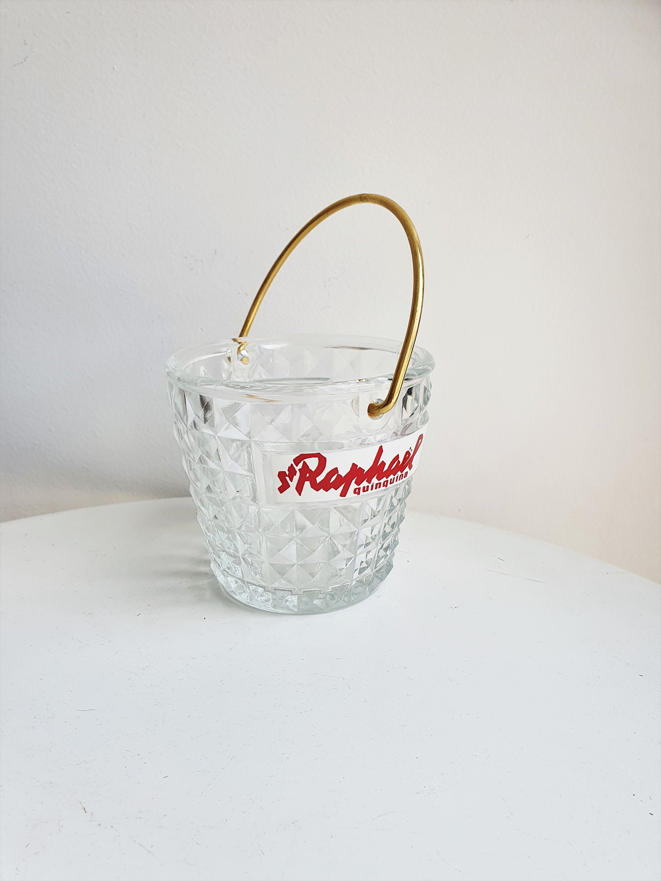 Seau à Glace//Pot Glace//Seau Glaçons Ancien//Seau Glace Vintage//Glaçons//Champagne//st Raphael//Ob