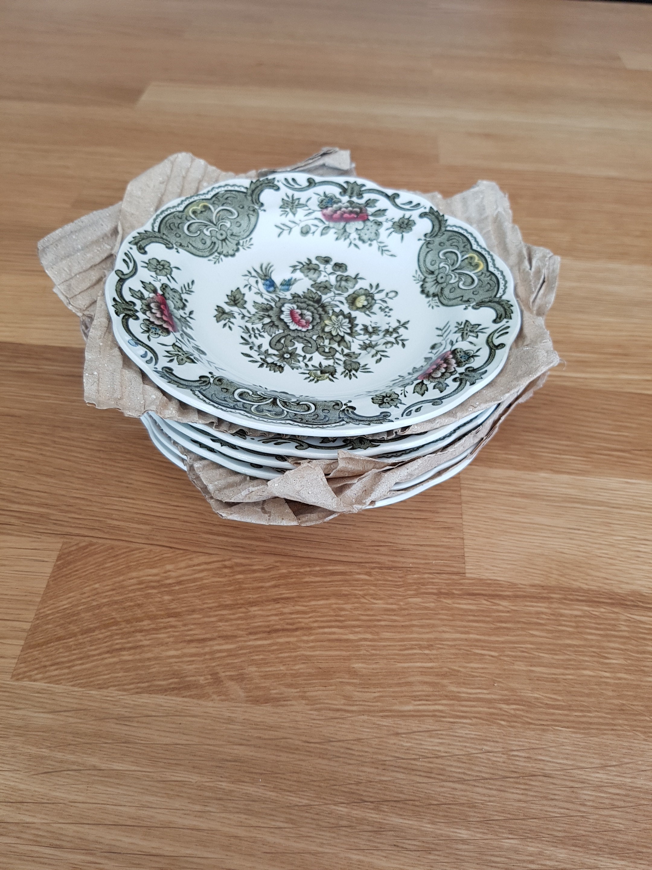 Set of 6 small plates made in England / / set porcelain plates Etsy