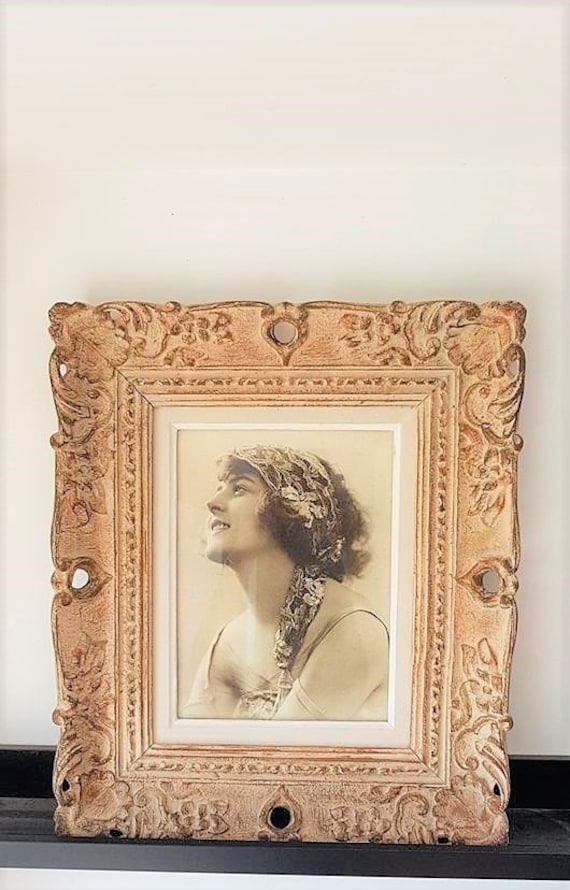 Portrait Photographique Ancien de Femme Encadré//Photographie Ancienne//Photographie Femme//Portrait