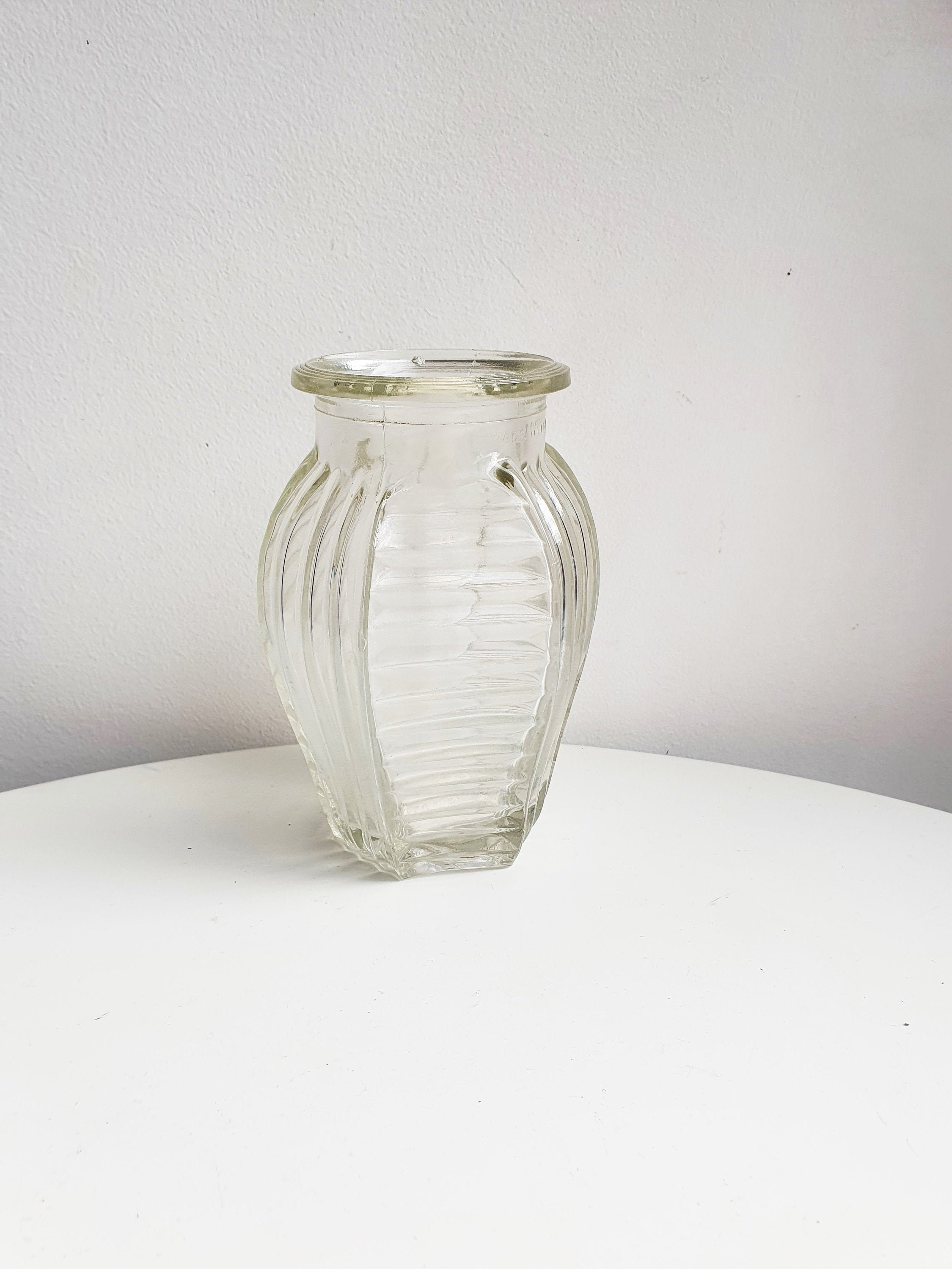 Petit Vase en Verre//Vase Transparent//Petit Vase//Vase Miniature//Petit Transparent//Vase Vintage//