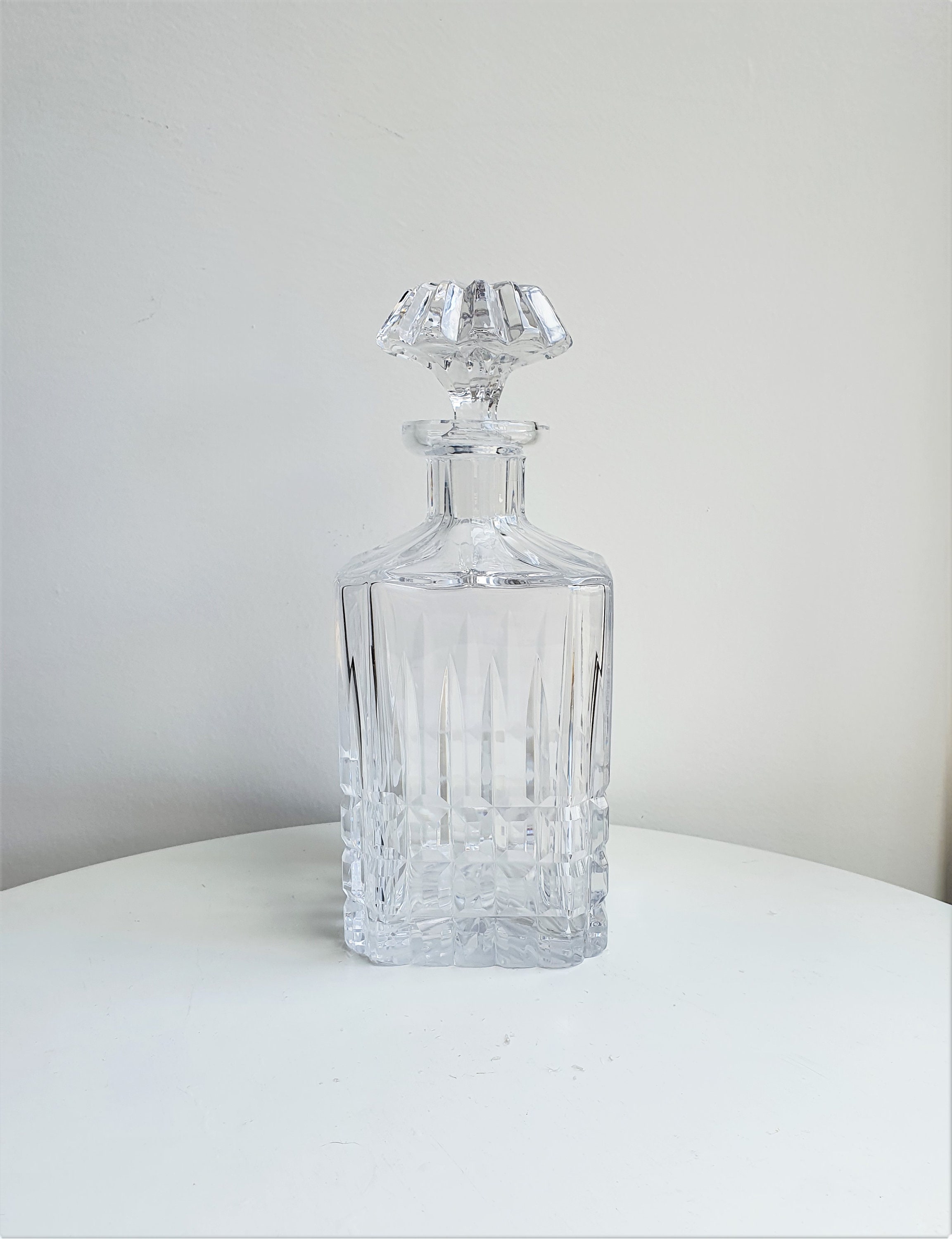 Carafe à Liqueur Vintage//Carafe Carrée//Carafe en Cristal//Carafe Whisky//Bouteille Whisky//Carafe 