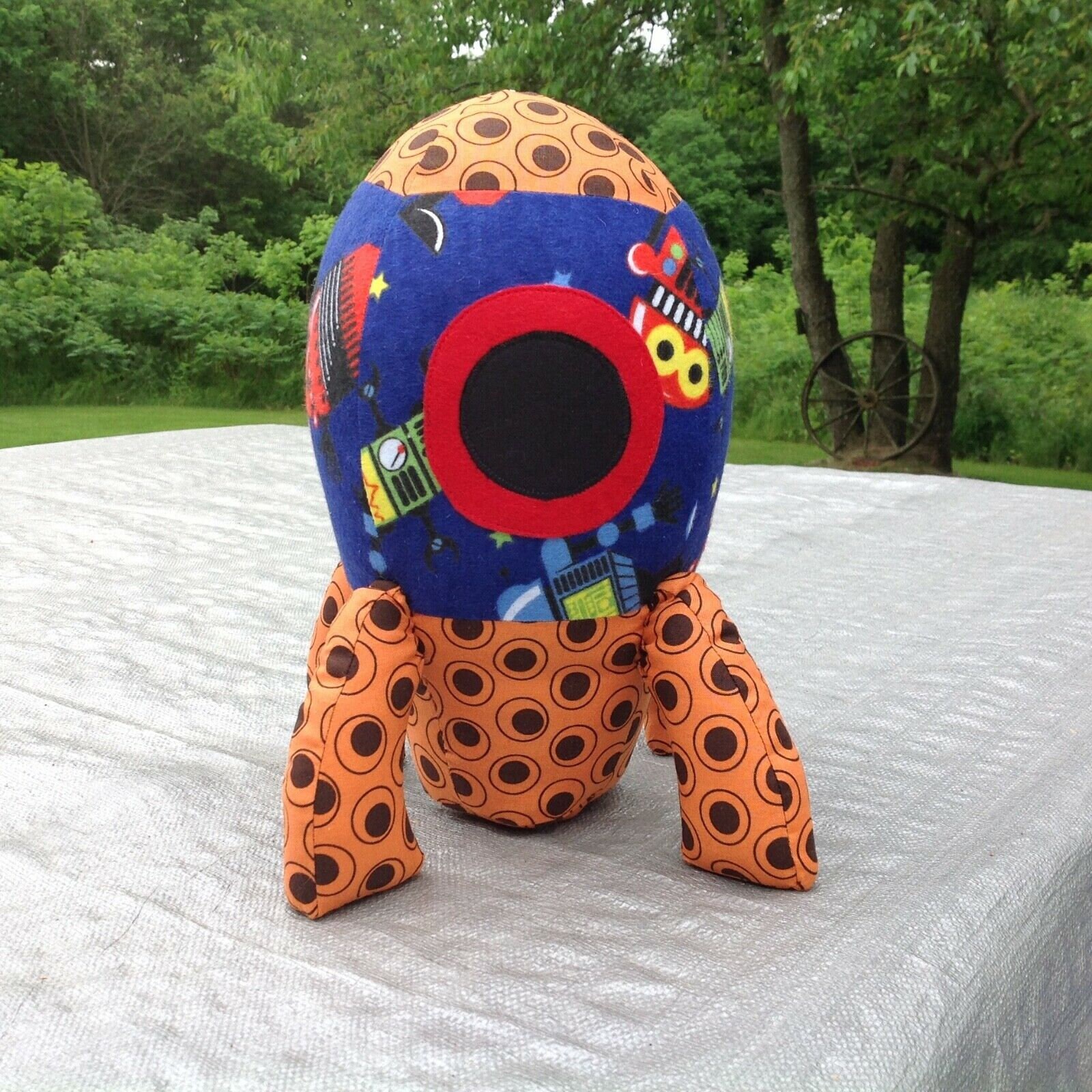 stuffed rocket ship