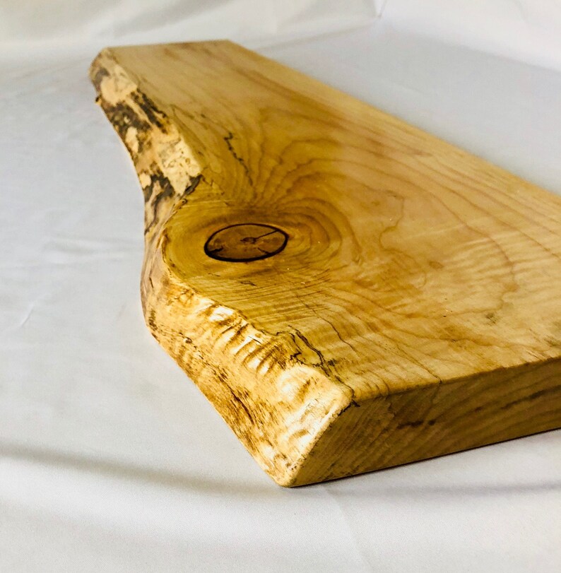 Live Edge Floating Shelves in Solid Maple Etsy