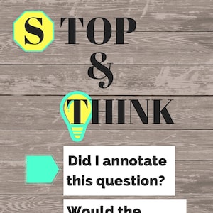 Stop & Think Poster