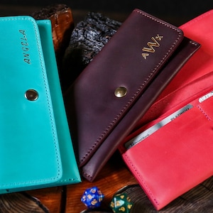 Mothers day gifts, Wallet for  woman, Slim wallets for women, Minimalist womans wallet, leather wallet,Gifts for mom, Gifts for mum