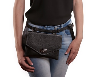 Leather fanny packs for women, Belt bag, Waist bag, Bum bag, Hip bag, Belt pouch, Birthday gift