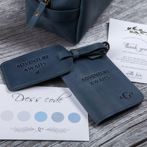 Personalisierte Geschenke, Reisezubehör, Passetui, Lederpasshalter personalisiert, Passhülle, Reisegeschenkset, Geburtstagsgeschenke