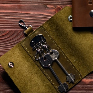 Graduation day gifts 2025,Personalized leather key case, Leather key wallet,key organizer, Custom Key holder,Gifts for him, Birthday gifts