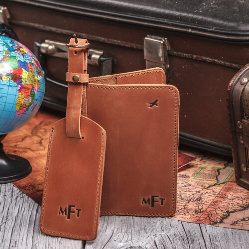 Leather Passport Cover Personalized Passport Holder Travel Etsy