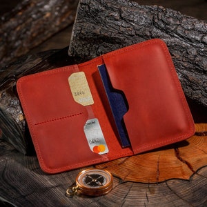 Cartera para pasaporte, Cartera de viaje de cuero personalizada, Accesorios de viaje, Regalo de 3.er aniversario para hombre, Accesorios de cuero, Regalos de cumpleaños