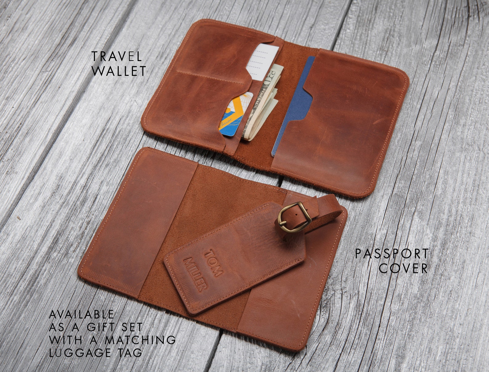 Passport Cover Leather Passport Holder Personalized for Men Etsy Canada