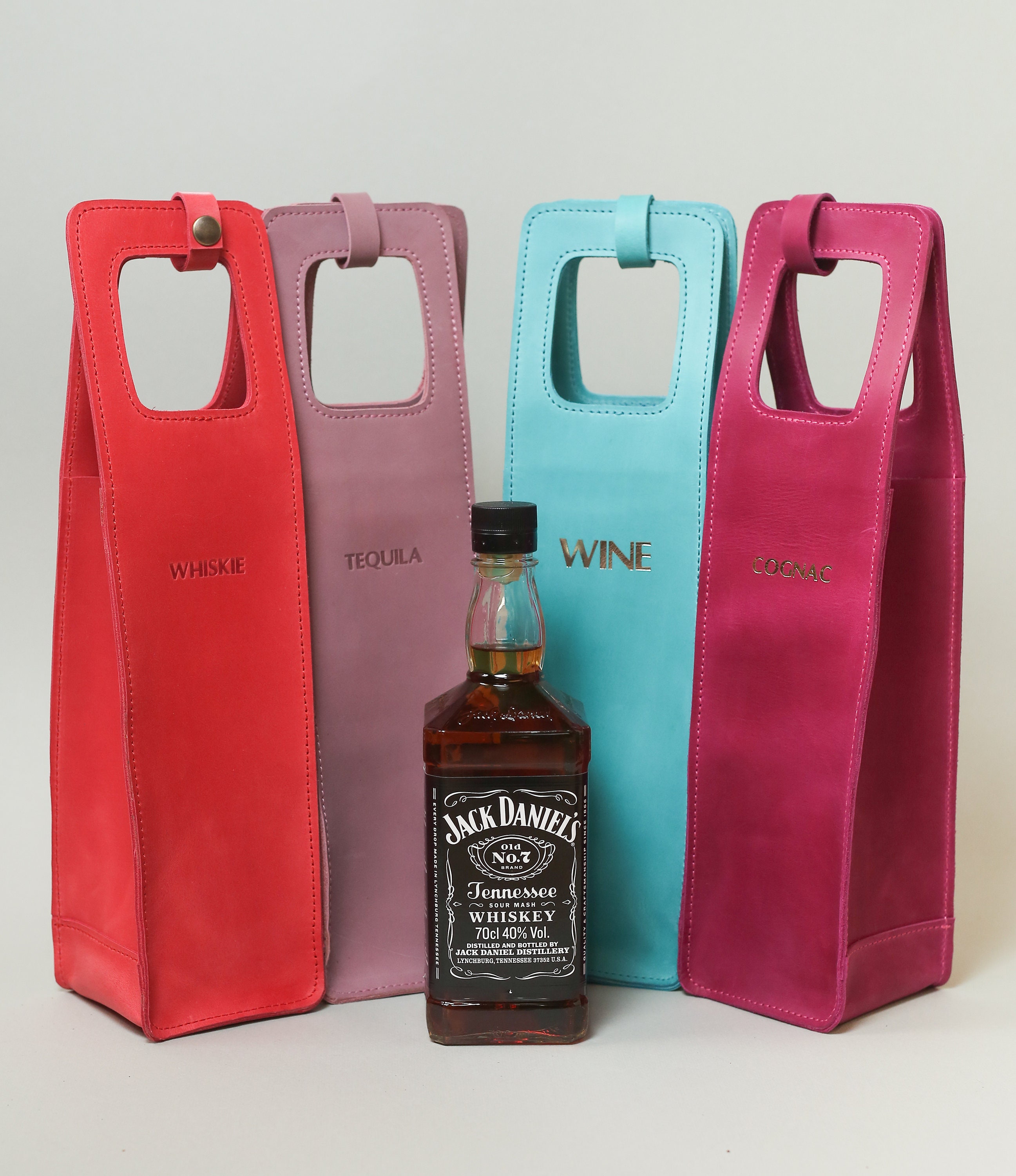 Oberon Design Wine Bottle Carrier Bag, Acanthus Leaf Single or Double