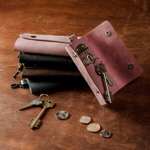 Custom Key Holder Key Wallet for Women and Men Monogrammed - Etsy