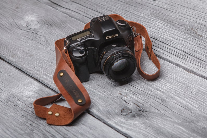 Camera strap, Leather camera strap, Gift for him, Graduation gifts, Brown leather camera strap