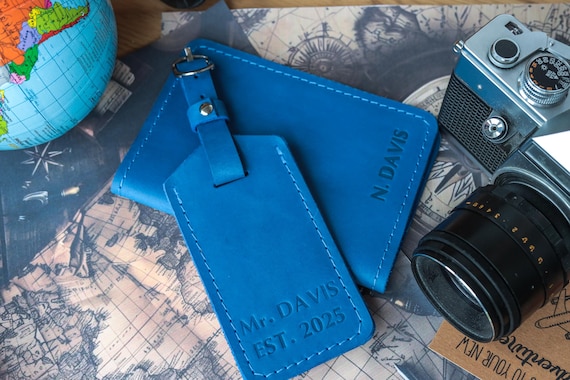 Leather passport cover, Personalized passport holder, Travel gift for men and women, Mothers day gifts, Graduation 2026