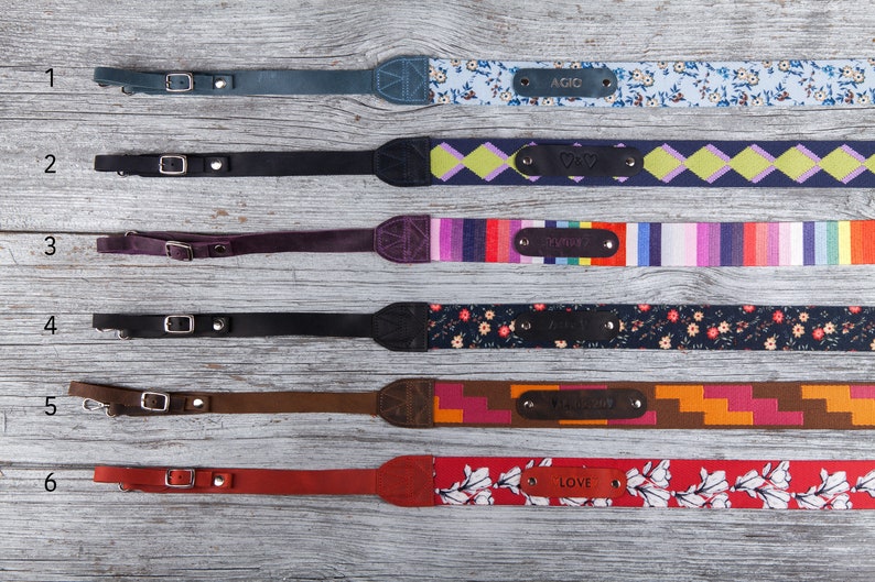 Custom camera strap personalized