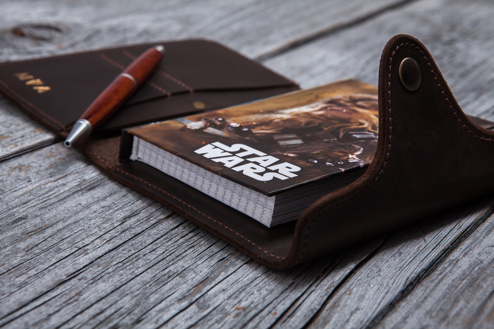 A6 Leather Notebook Cover Small Personalized Leather Journal Etsy
