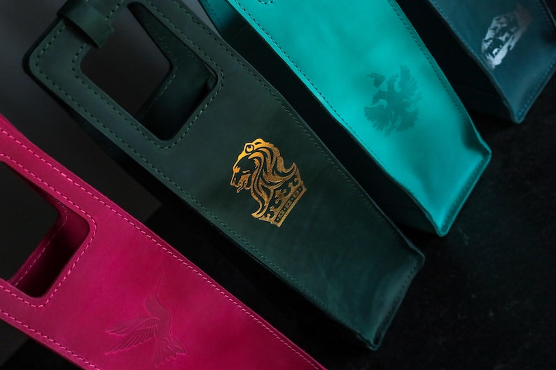 Wijntas, leren wijndraagtas, gepersonaliseerde wijndrager, Vaderdagcadeaus, cadeaus voor hem, pensioencadeaus, relatiegeschenken, wijnhouder afbeelding 8