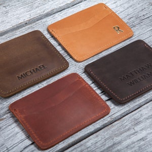Lederbrieftasche, Lederbrieftasche für ihn, Geschenke für ihn, Vatertagsgeschenke, Herrenbrieftaschen, Geburtstagsgeschenke, personalisierte Lederbrieftasche für Männer