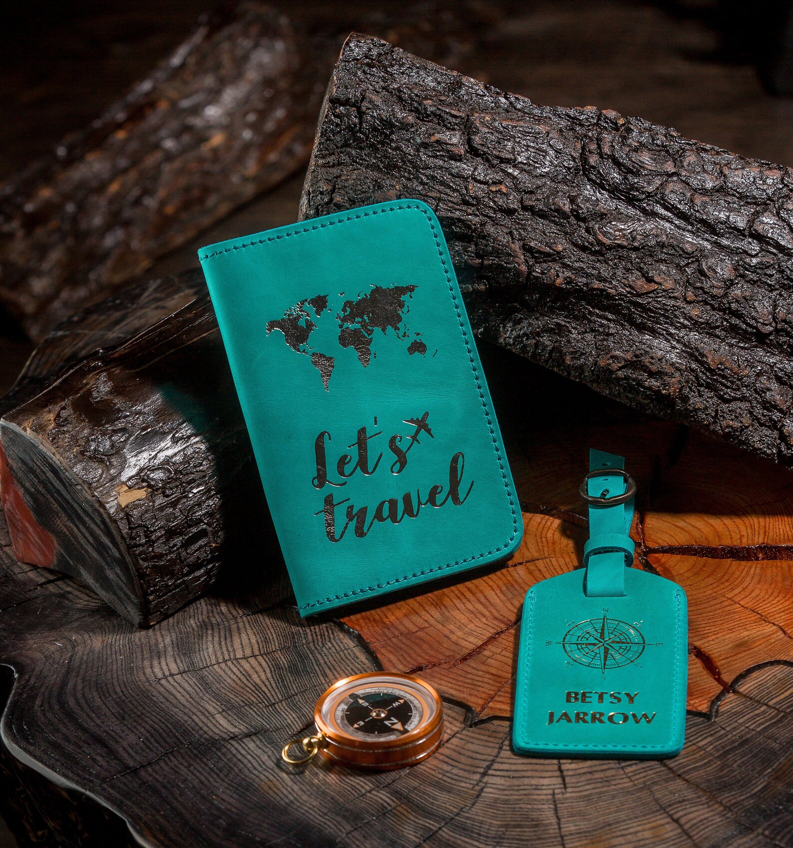 Passport Wallet Leather Travel Wallet Personalized Travel Etsy