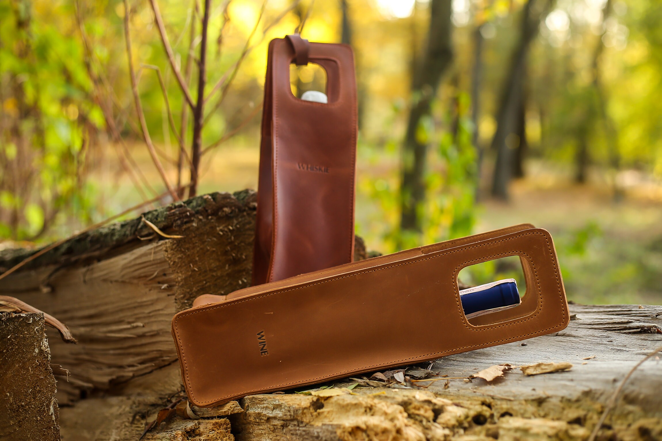 Wine Carrier Personalized Leather Wine Tote Leather bottle Etsy