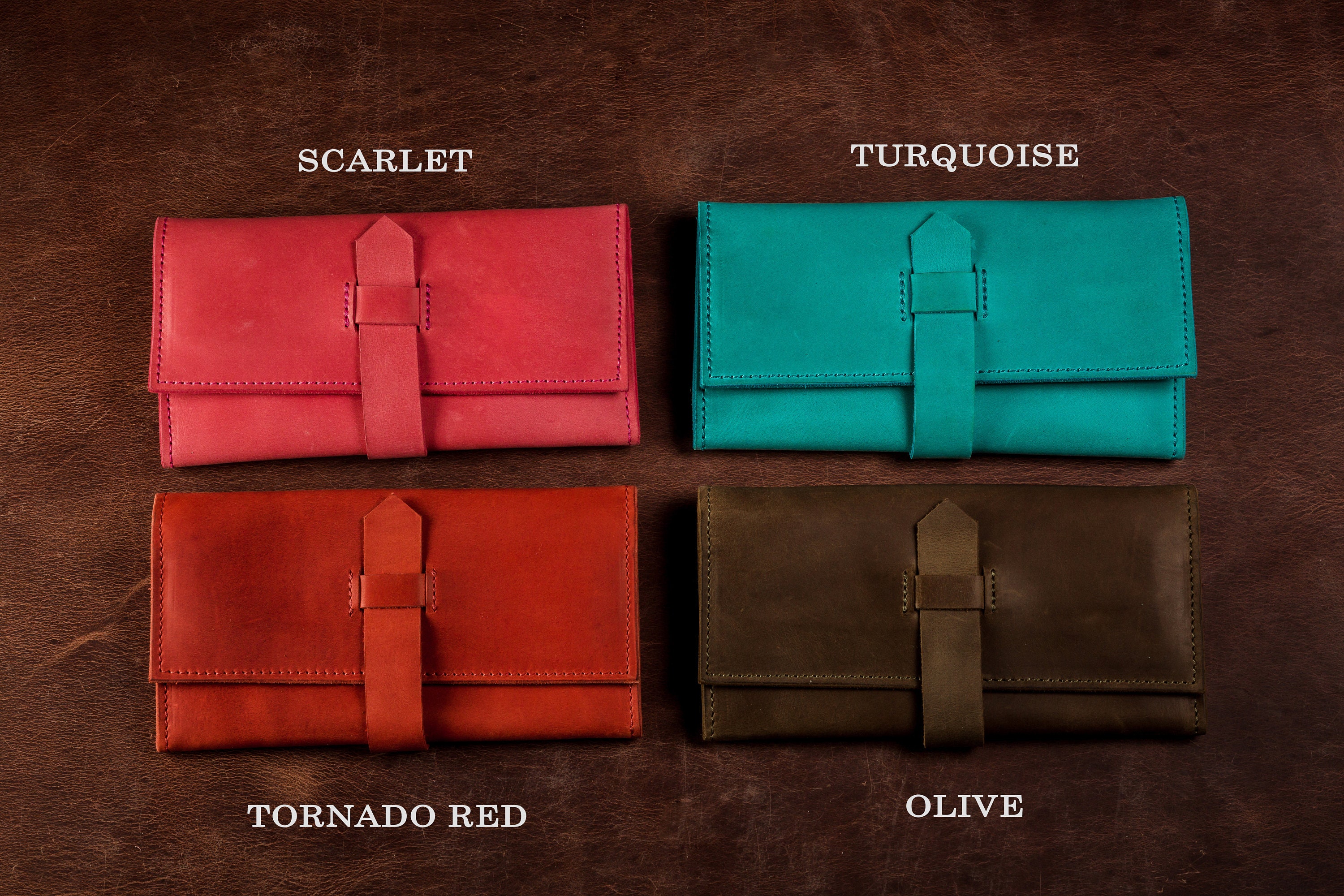 Custom Leather Wallet Minimalist Wallet for Her Full Grain Etsy