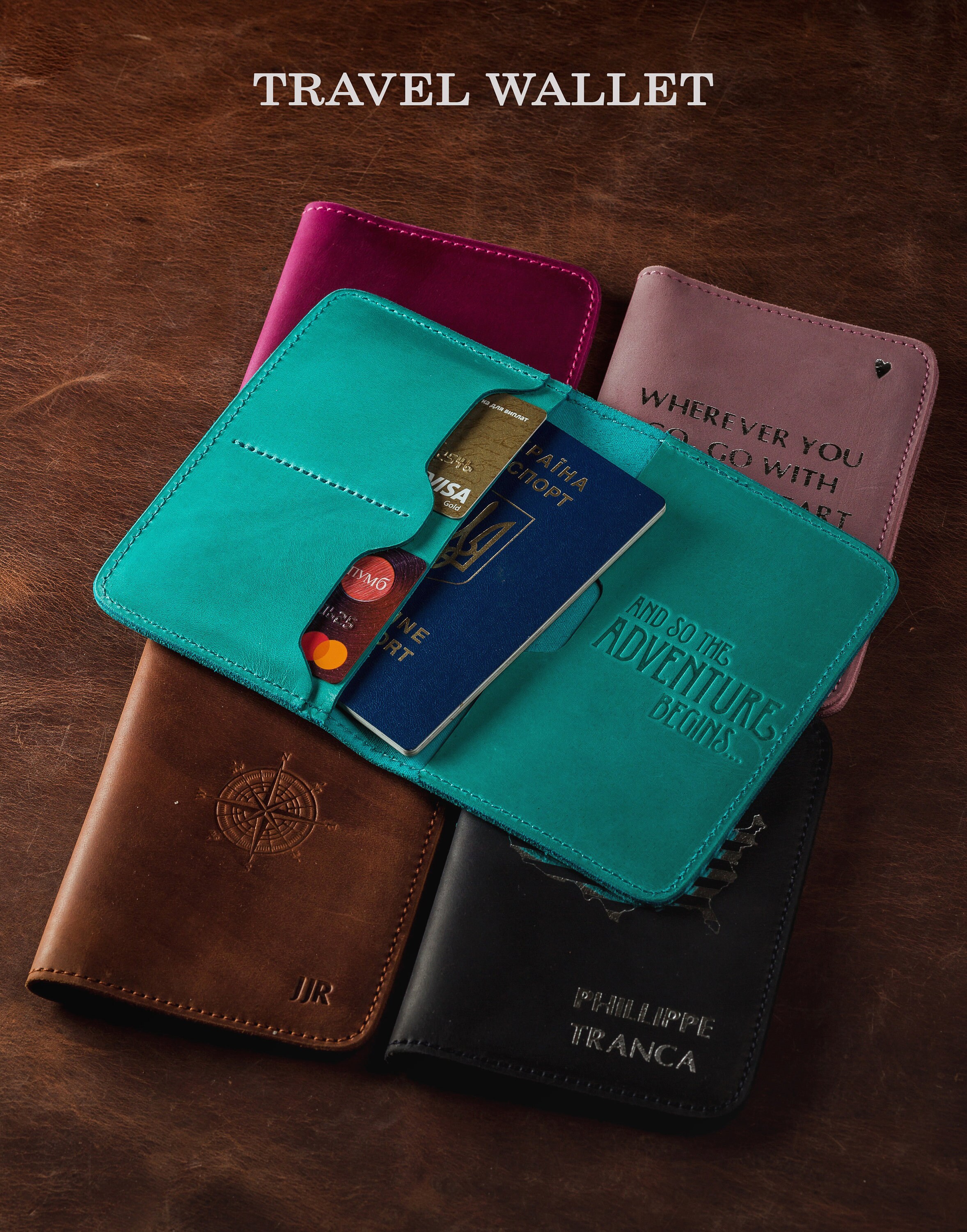 Personalized Passport Holder Leather Passport Cover and Etsy