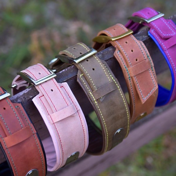 Gepersonaliseerde leren halsband, gegraveerde halsbanden, aangepaste halsbanden met naamplaatje, leren halsband