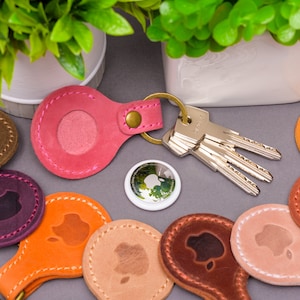 AirTag Keychain Personalized Apple AirTag Holder AirTag Keyring Customized Airtag Key chain
