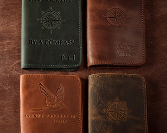 Personalized Leather Passport Holder: Custom Passport Cover