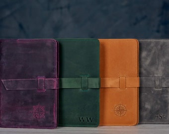 Moleskine leather cover, A5 Notebook cover, Journal cover, Graduation gifts, Personalized notebook refillable, Teachers gifts, Class of 2026