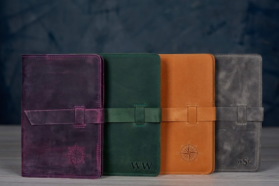 Moleskine leather cover, A5 Notebook cover, Journal cover, Christmas gift, Personalized notebook refillable, Teachers gifts, Class of 2026