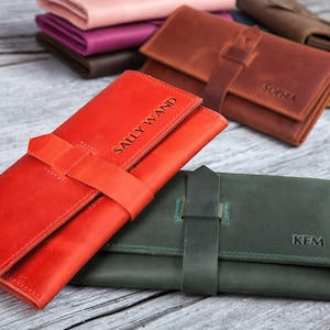 Wallets for women, Mothers day gifts, Womens leather wallet clutch,Personalized leather minimalist mothers day gifts,Gifts for mum