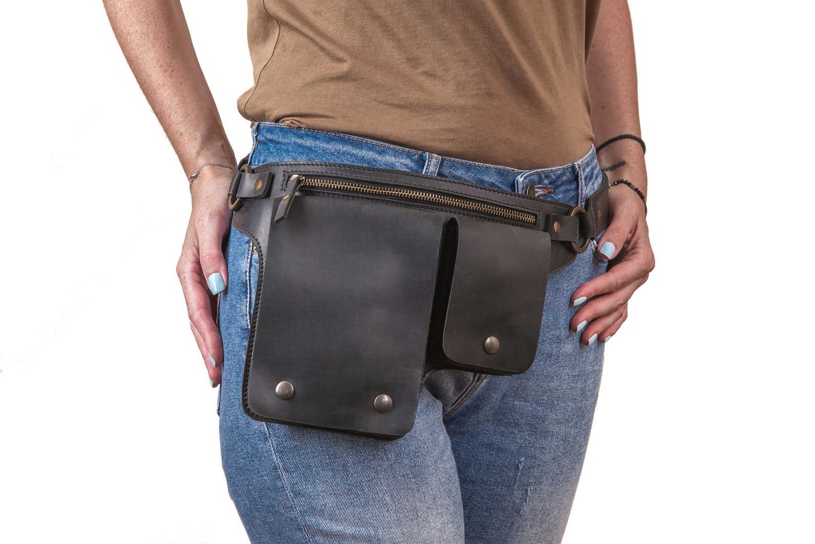 Leather Hip Bag Festival, Utility Belt Bag, Fanny Pack for Women ...