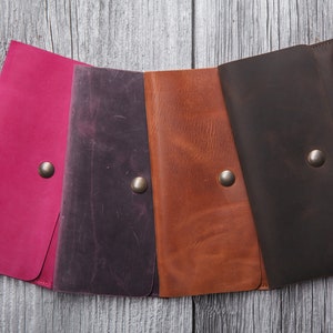 Regalos para el día de la madre, Billetera minimalista para mujer, Regalos para mamá, Billetera de cuero tipo sobre, Billetera de cuero, Regalos para mujer, Regalos personalizados