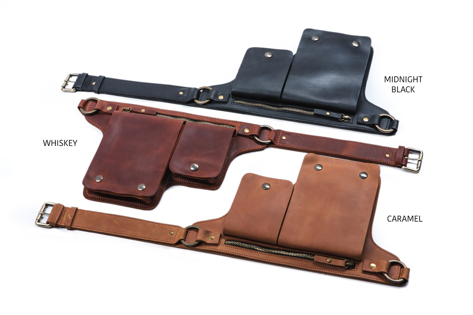 Leather Hip Bag Festival Utility Belt Bag Fanny Pack for - Etsy