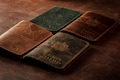 Leather Passport holder, Passport cover, Custom travel passport wallet, Personalized passport holder and luggage tag, Double passport case product logo