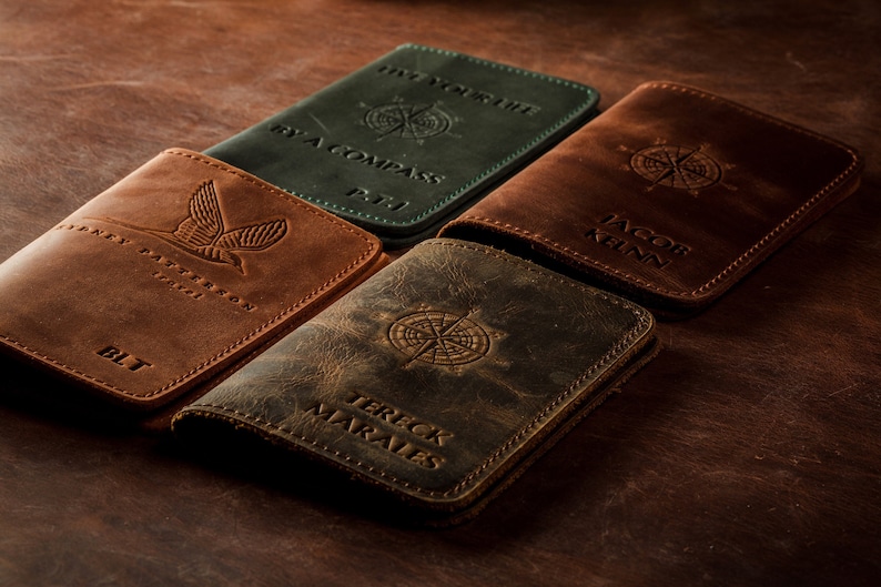 Personalized Passport Holder Leather Passport Cover and Etsy