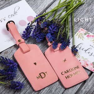Class of 2024, Bridesmaid proposal gifts, Wedding favors, Luggage tags personalized, Suitcase tag image 6