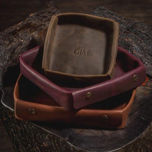Dnd Dice Tray Leather Custom Rolling Tray Personalized desk caddy Anniversary gifts Dnd gift for him